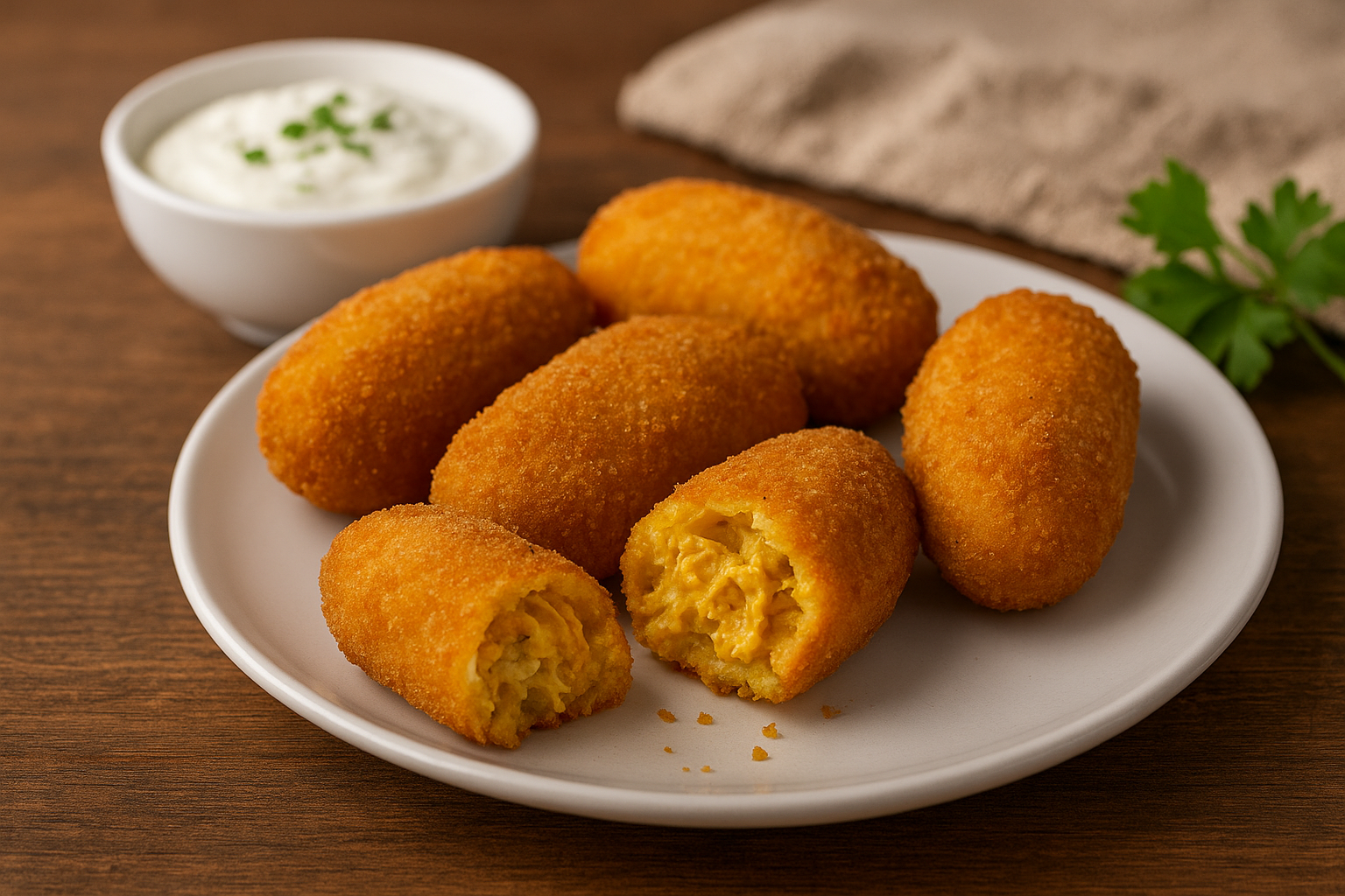 CROQUETAS DE POLLO AL CURRY